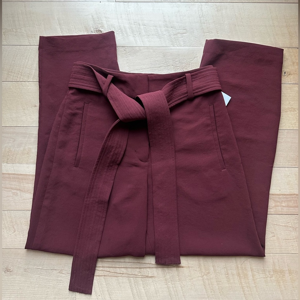 Aritzia Wilfred Tie-Front Pant (Rose/Mauve) Size 0